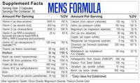 PEScience TruMulti Men's Multi Vitamin facts