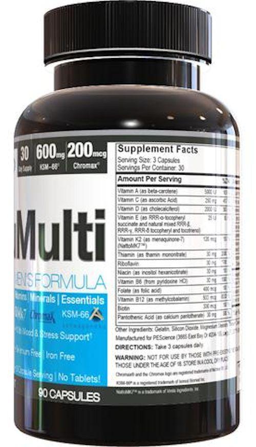 PEScience TruMulti Men's Multi Vitamins side