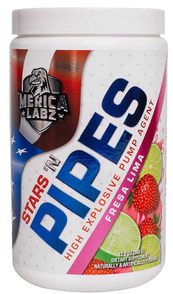 Merica Labz Stars N Pipes 20 Servings|Lowcostvitamin.com|Pre-Workout