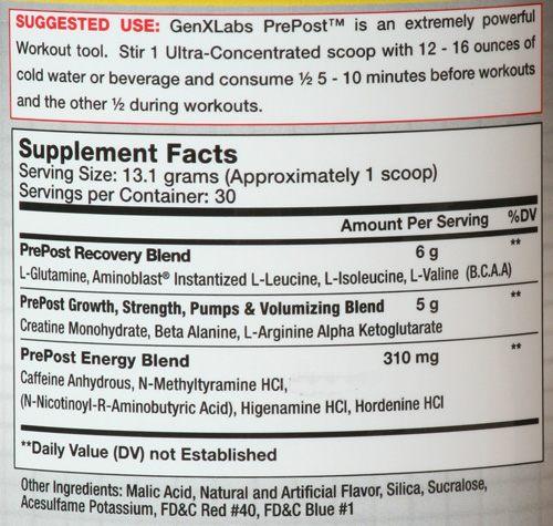 Free GenXLabs Pre-Post|Lowcostvitamin.com|Pre-Workout