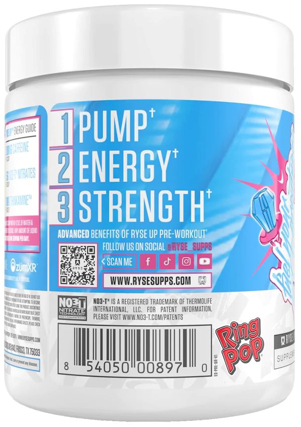 RYSE Element Series Pre-Workout supplement cherry