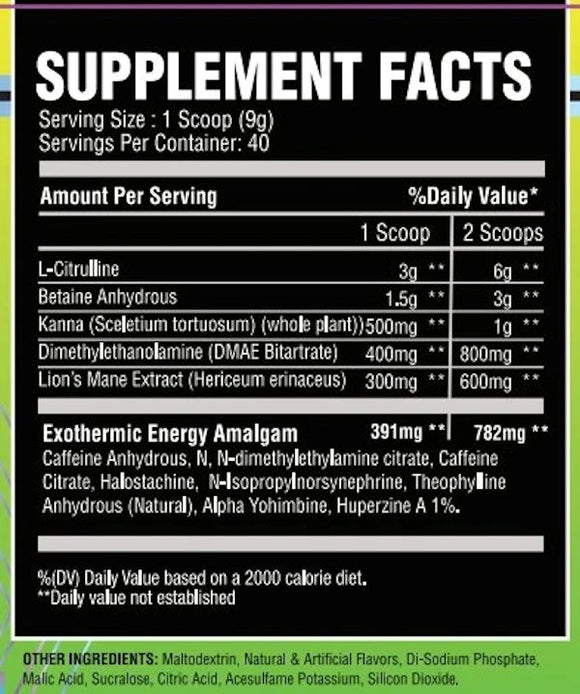 Chemix Pre-Workout 20 servings|Lowcostvitamin.com|GlycerPump