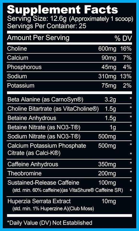 Ryse Supplements Black Pre-Workout 25 servings|Lowcostvitamin.com|NO3