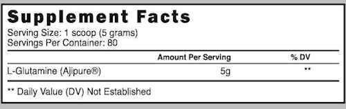 Prime Nutrition Glutamine 80 servings|Lowcostvitamin.com|