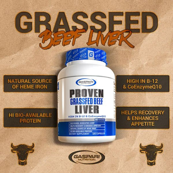 Gaspari Nutrition Proven Grassfed Beef Liver Protein|Lowcostvitamin.com|Beef Liver