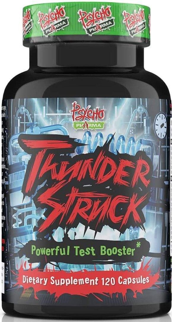 Psycho Pharma Thunderstruck 120 Capsules|Lowcostvitamin.com|Test Booster