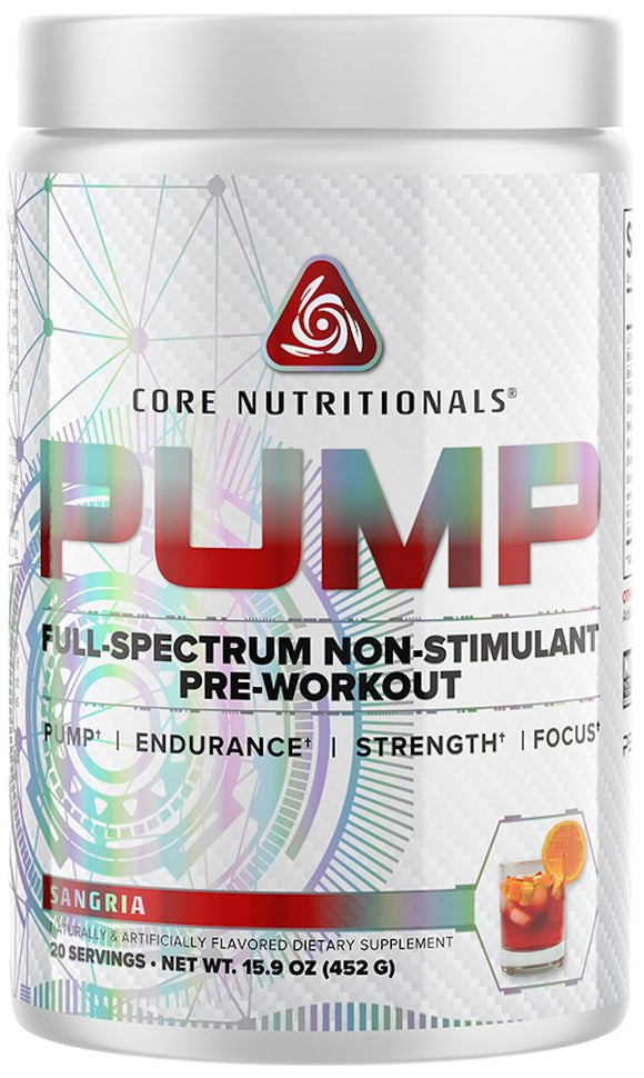 Core Nutritionals Pump Non-Stim Pre-Workout|Lowcostvitamin.com|Muscle Pumps