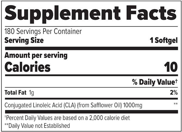 FinaFlex Pure CLA 180 softgels|Lowcostvitamin.com|CLA