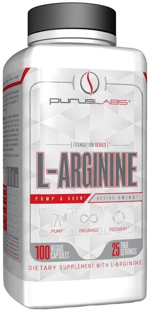 Purus Labs L-Arginine 100 VCaps|Lowcostvitamin.com|Muscle Pumps