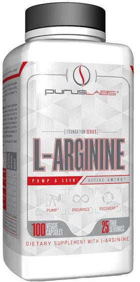 Purus Labs L-Arginine 100 VCaps|Lowcostvitamin.com|Muscle Pumps