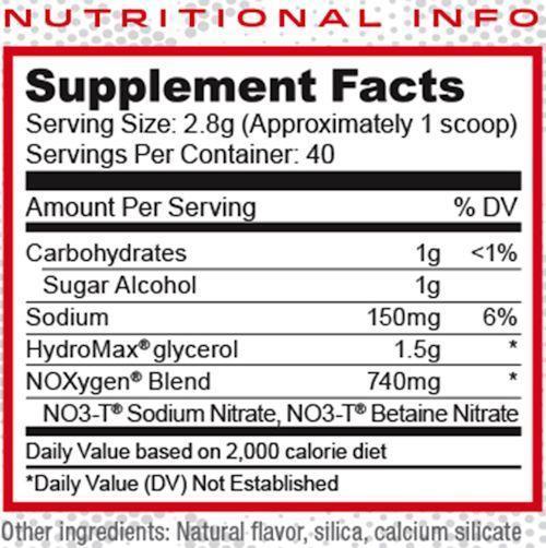 Purus Labs Noxygen Unflavored Powder 40 Servings|Lowcostvitamin.com|Muscle Pumps