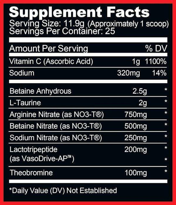 Ryse Supplements Pump 25 servings|Lowcostvitamin.com|NO3