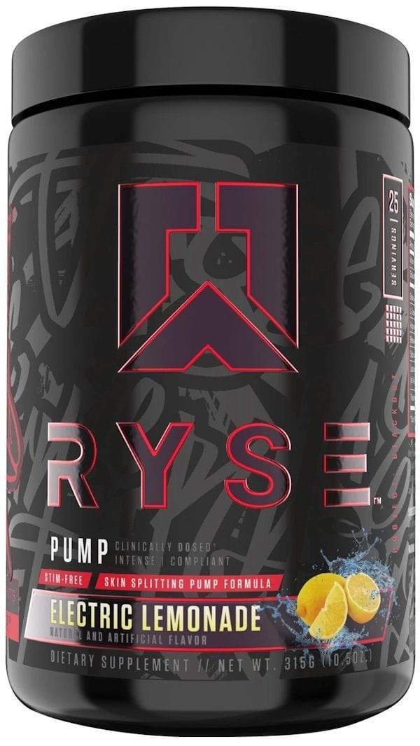 Ryse Supplements pumps pre-workout