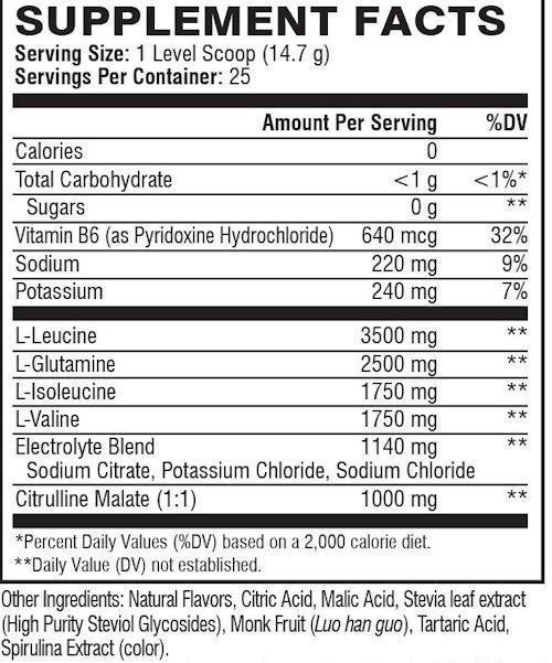 XTEND Natural Zero 25 servings|Lowcostvitamin.com|BCAAs