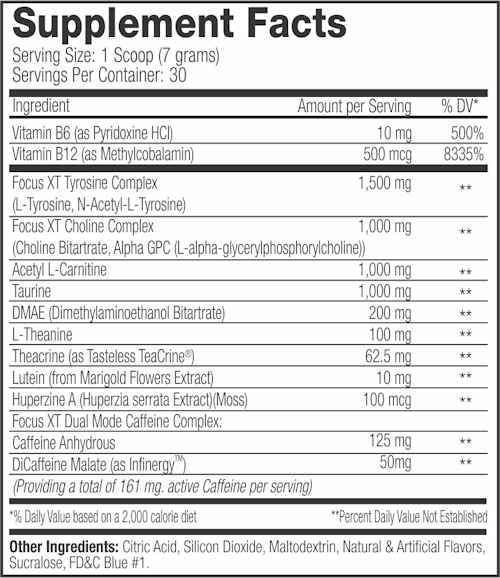 Serious Nutrition Solutions SNS Focus XT 30 servings|Lowcostvitamin.com|Acety-L-Carnitine