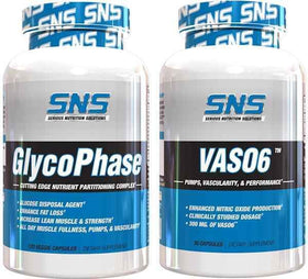 Serious Nutrition Solutions SNS GlycoPhase and Vas06 Mass Stack|Lowcostvitamin.com|Agmatine