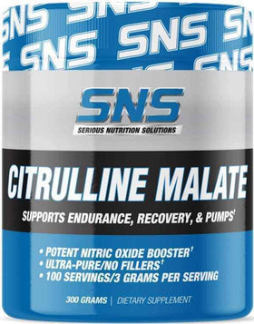 Serious Nutrition Solutions SNS Citrulline Malate Powder 100 servings|Lowcostvitamin.com|Citrulline