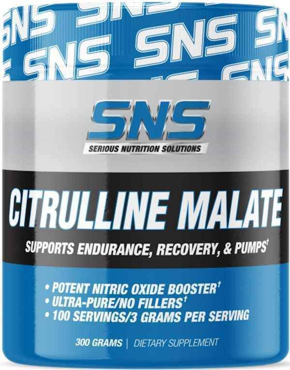 Serious Nutrition Solutions SNS Citrulline Malate Powder 100 servings|Lowcostvitamin.com|Citrulline