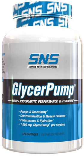 Serious Nutrition Solutions SNS GlycerPump 120 caps|Lowcostvitamin.com|Muscle Pumps