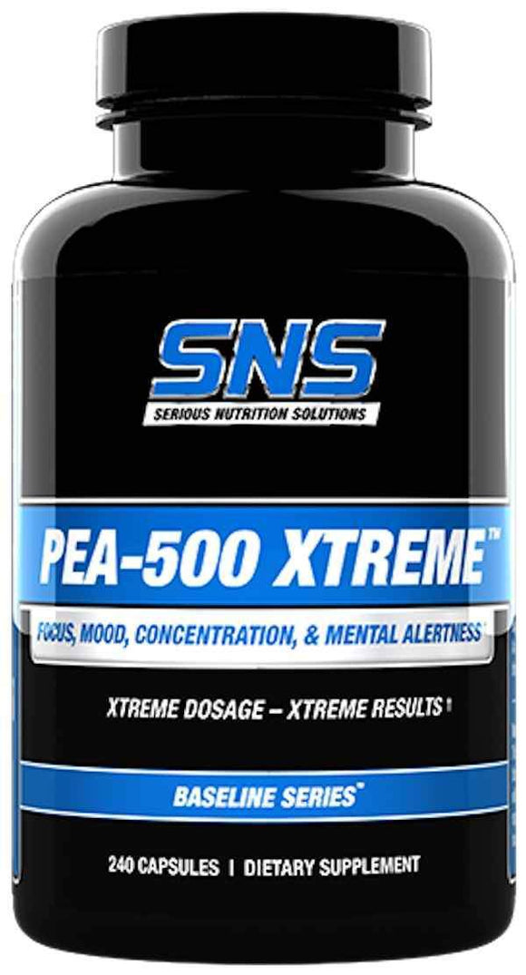 Serious Nutrition Solutions SNS PEA-500 Xtreme 240 caps|Lowcostvitamin.com|Phenylethylamine