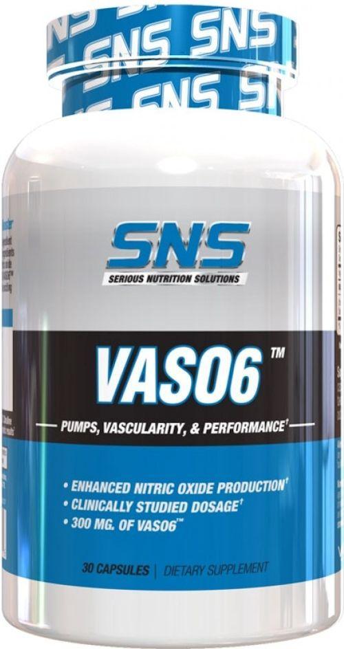 Serious Nutrition Solution SNS Vaso6 Muscle Pumps 30 caps.|Lowcostvitamin.com|Vaso6