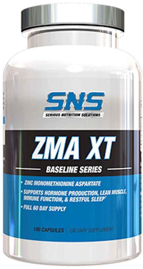 Serious Nutrition Solution SNS ZMA XT 180 Caps|Lowcostvitamin.com|ZMA