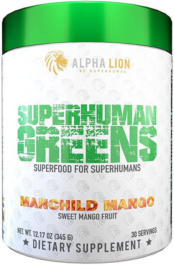 Alpha Lion SuperHuman Greens 40+ Powerful Superfood Blend|Lowcostvitamin.com|Greens - Superfoods
