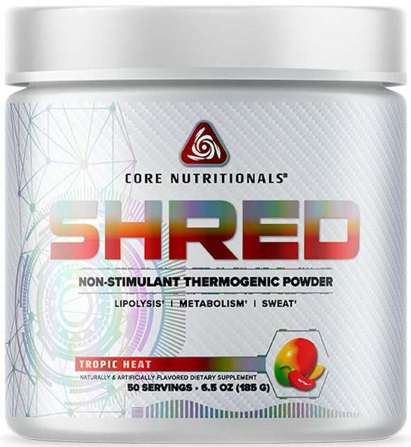 Core Nutritionals Shred Powder Non-Stim Fat Burner|Lowcostvitamin.com|Fat Burner
