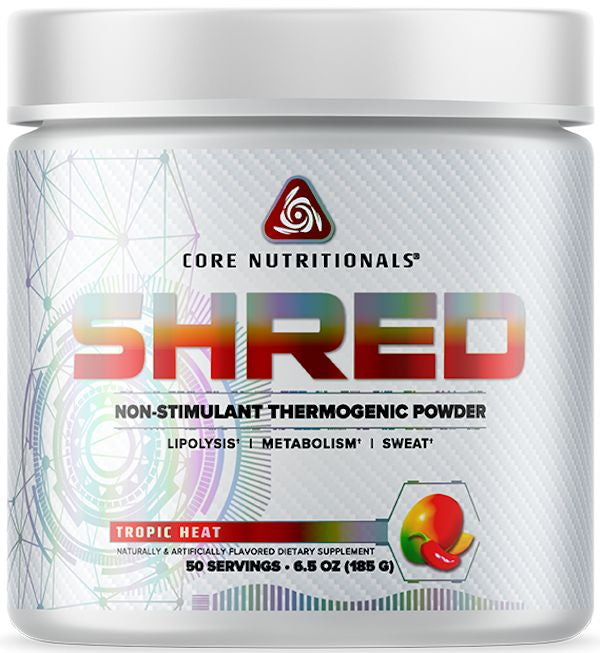 Core Nutritionals Shred Powder Non-Stim Fat Burner 50 Servings|Lowcostvitamin.com peach