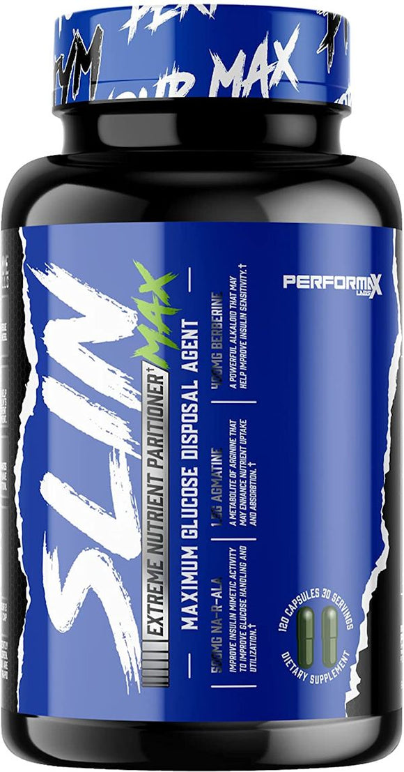 Performax Labs SlinMax Maximum Glucose Agent 120 Capsules|Lowcostvitamin.com|Sugar Control