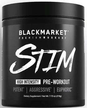 BlackMarket Labs Stim High-Stim Pre-Workout 60 servings|Lowcostvitamin.com|Beta-alanine