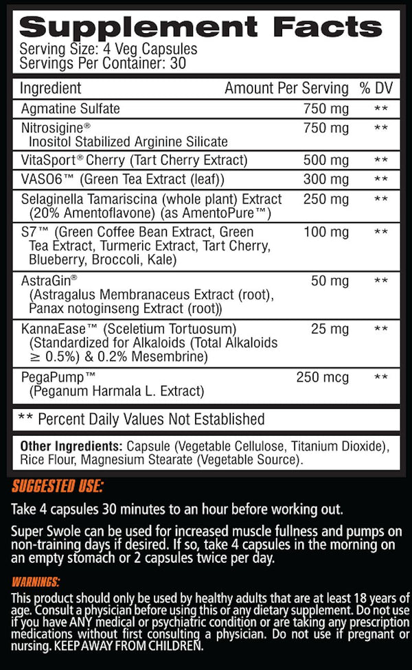 Super Swole Capsules Competitive Labs muscle pumps fact