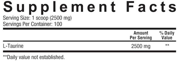 Core Nutritionals Taurine Powder|Lowcostvitamin.com|Amino Acids