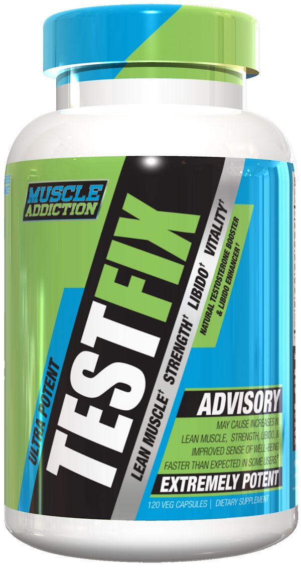 Muscle Addiction Test Fix 120 Veg CapsulesLowcostvitamin.com