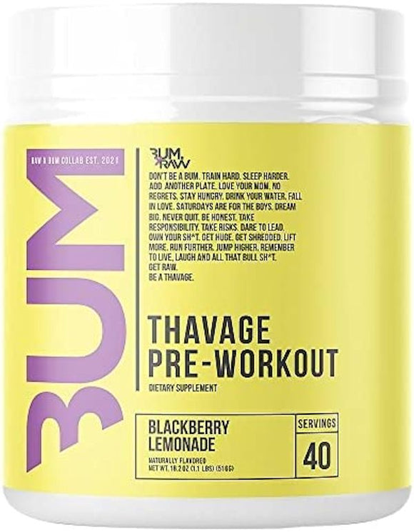 Raw Nutrition Thavage Pre-Workout 40 Servings|Lowcostvitamin.com|Pre-Workout