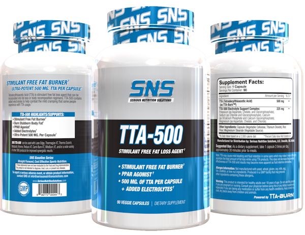 Serious Nutrition Solution TTA-500 Tetradecylthioacetic Acid  bottle
