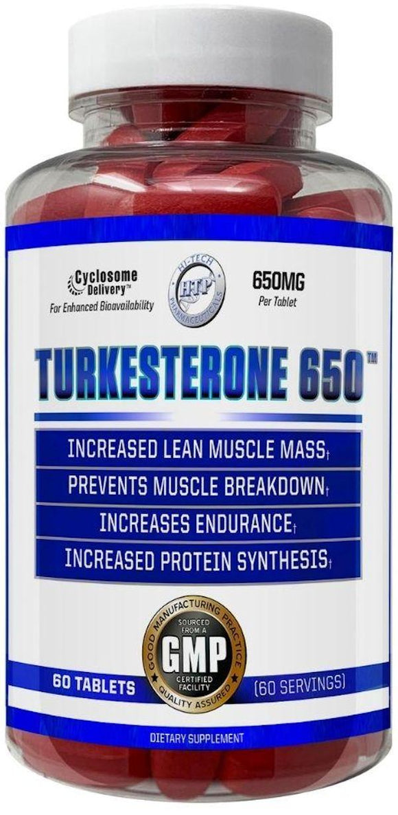 Hi-Tech Pharmaceuticals Turkesterone 650 FREE V-Ripped|Lowcostvitamin.com|Test Booster