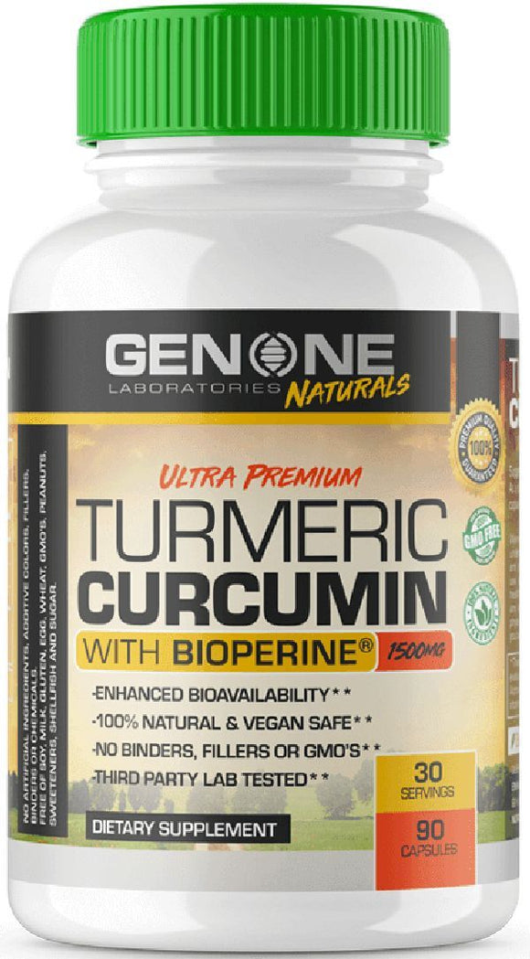 GenOne Labs Ultra Premium Turmeic Curcumin 90 caps|Lowcostvitamin.com|Joint Support