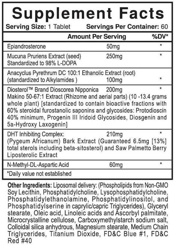 USP Labs Ultimate-T Hormone Support 60 Tablets|Lowcostvitamin.com|N-Methyl-DL-Aspartic Acid