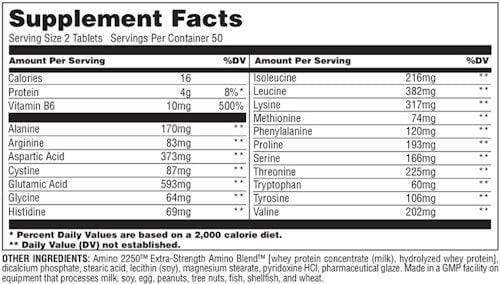Universal Nutrition Amino 2250 100 tab|Lowcostvitamin.com
