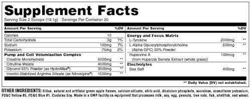 Universal Nutrition Animal Pump Pro Powder 20 servings|Lowcostvitamin.com|Muscle Pumps