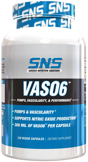 Serious Nutrition Solutions Vaso6 120 caps.|Lowcostvitamin.com|Muscle Builder
