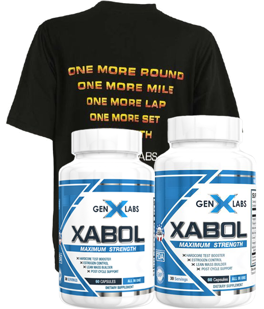 GenXLabs X-ABOL Maximum Strength Double Pak Free Shirt Offer|Lowcostvitamin.com|Test Booster