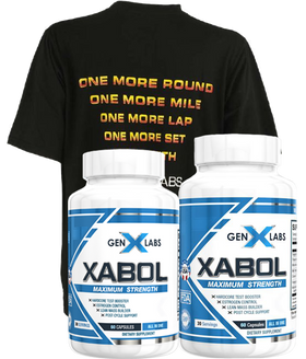 GenXLabs X-ABOL Maximum Strength Double Pak Free Shirt Offer|Lowcostvitamin.com|Test Booster