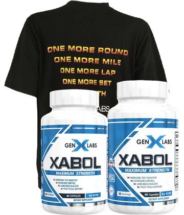 GenXLabs X-ABOL Maximum Strength Double Pak Free Shirt Offer|Lowcostvitamin.com|Test Booster