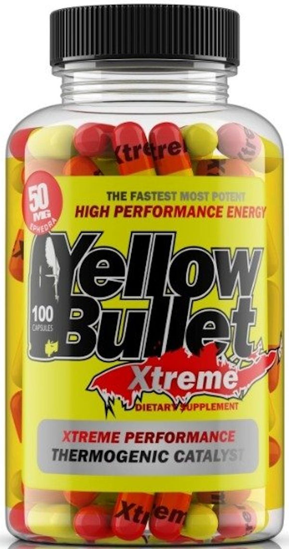 Hard Rock Supplements Yellow Bullet Xtreme Hardcore Weight Loss|Lowcostvitamin.com|Fat Burner